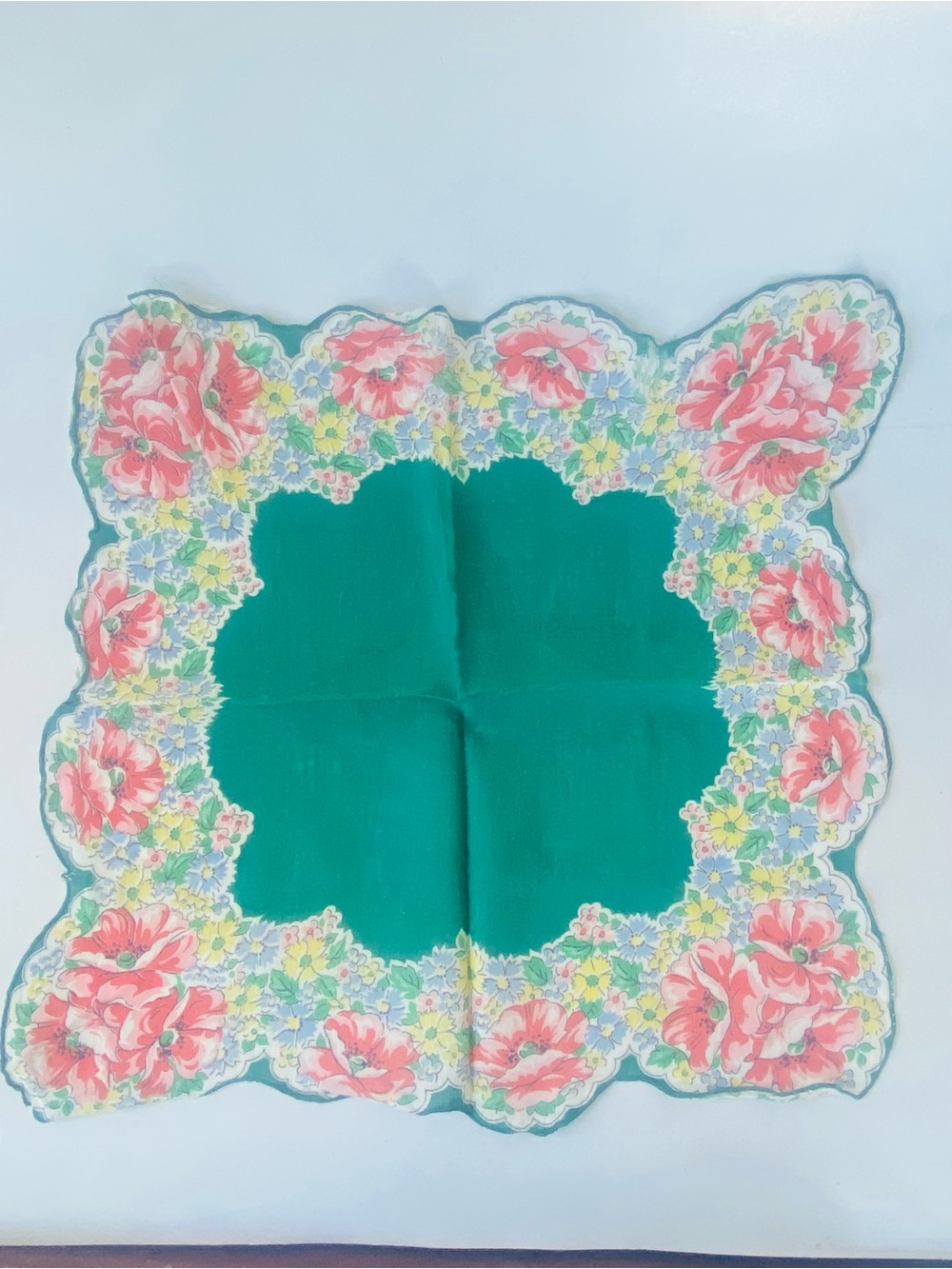 Lot Of 8 Vintage 12” Square Lady’s Handkerchief 7 Cotton 1 Nylon Sheer